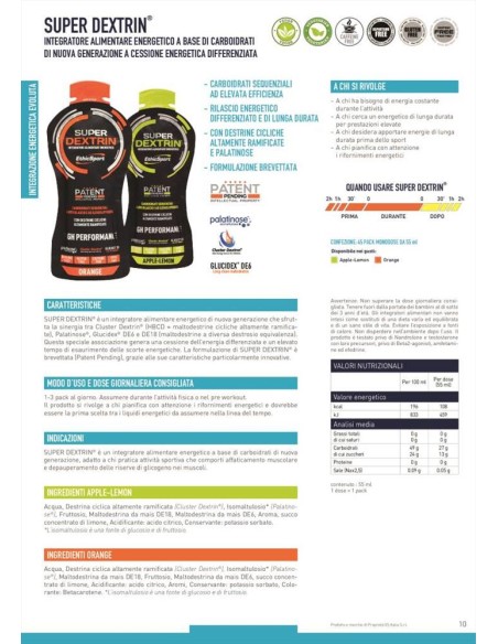 ETHIC SPORT SUPER DEXTRIN APPLE LEMON  | Deriusport.it