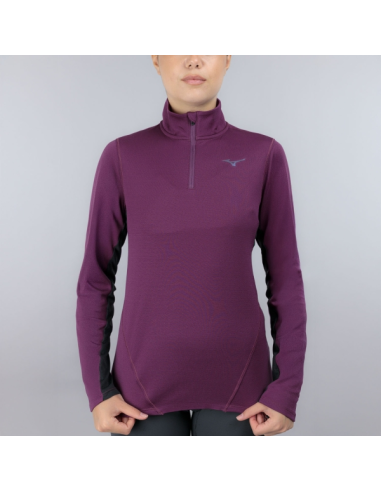 MIZUNO MAGLIA DA DONNA THERMAL CHARGE H ZIP LOG SLEEVE  | Deriusport.i