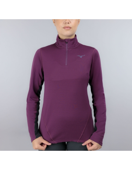 MIZUNO MAGLIA DA DONNA THERMAL CHARGE H ZIP LOG SLEEVE  | Deriusport.i